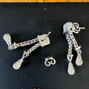 Chimento Diamond Platinum Drop Earrings